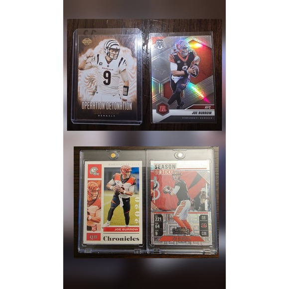 Joe Burrow Bengals Football Card Lot - Mosaic, Prizm, Chronicles - Picture 1 of 2